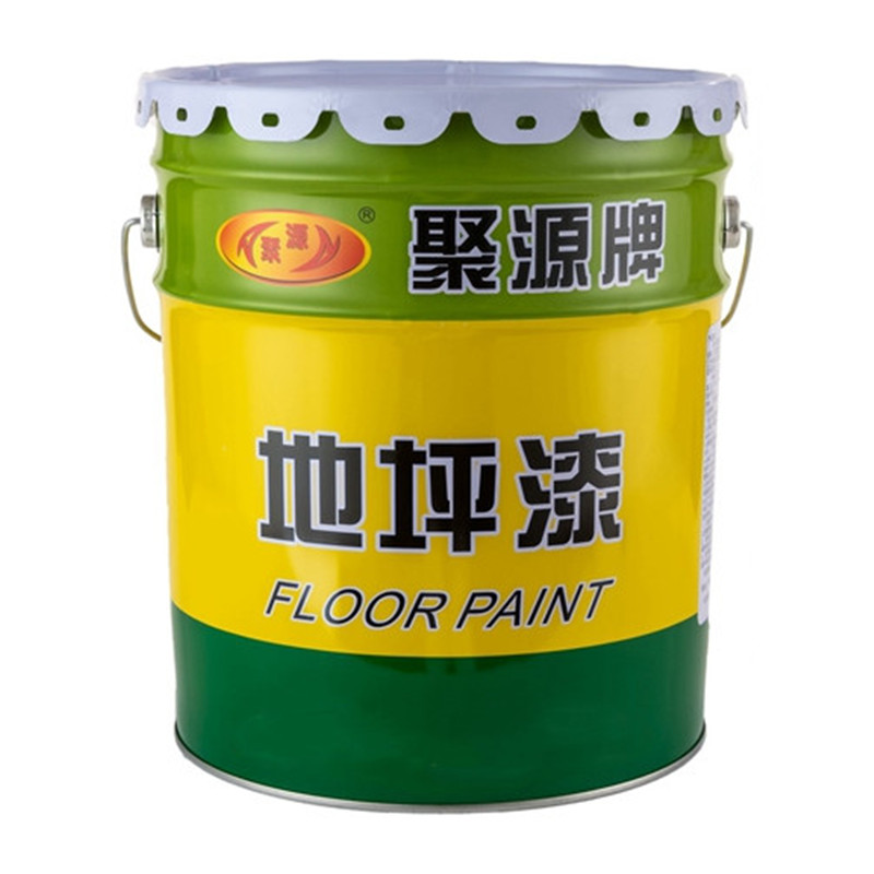 聚源漆 室内外耐候性强聚氨酯地坪漆灰色（25kg平涂+5kg固化剂）高清大图