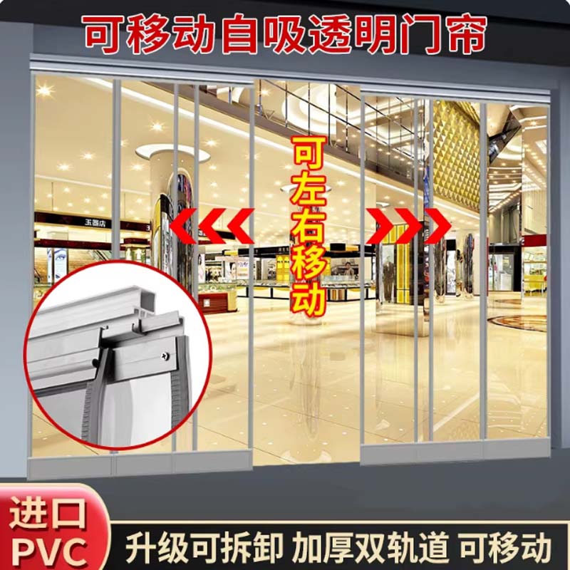 门帘 高透明2.5款实厚1.5mm 宽40厘米高220厘米高清大图
