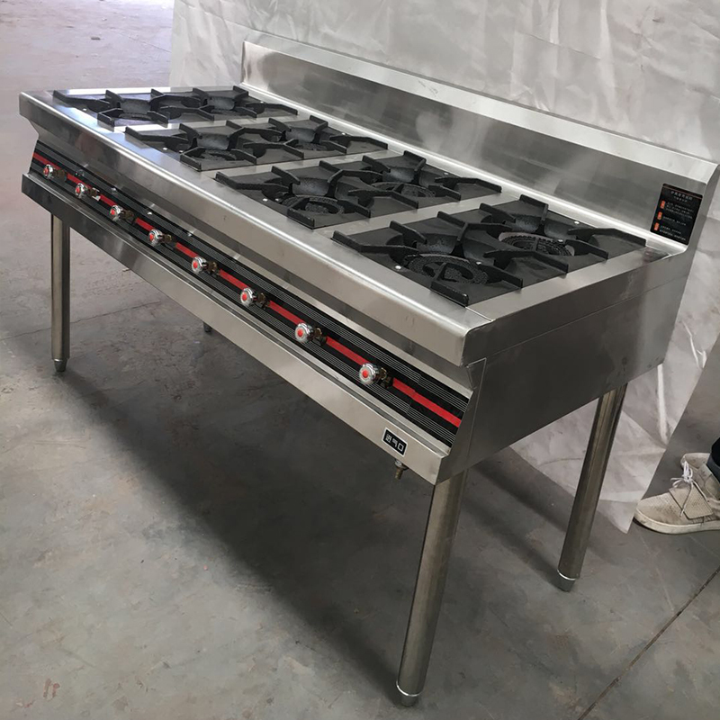 商用麻辣烫专用时光旧巷四六眼灶煲仔炉煮粥保温不锈钢燃气炉灶炒锅