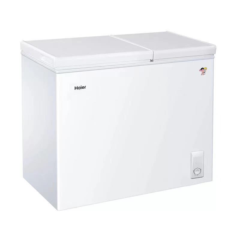 海尔(haier)210升 双温冷柜 3d逆循环速冻 大冷冻小冷藏 节能省电