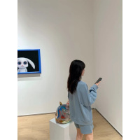 艳如飞法式温柔风卫衣小个子两件套装慵懒感宽松显高短裤早秋女2020大码套装
