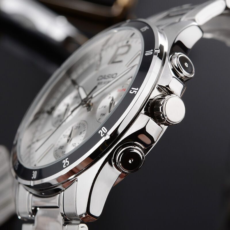 卡西欧casio男表商务日历星期石英表男士手表原色数字刻度mtp1374d7a