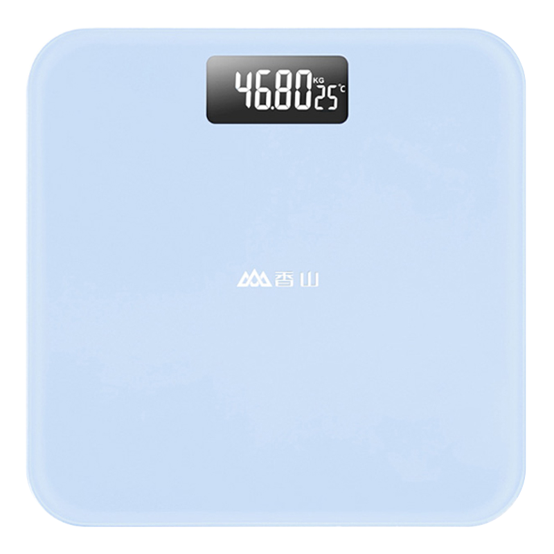 香山智能体脂秤数据家用电子秤体重秤智能秤高精准电池充电计量称 体重秤-梓兰电池款