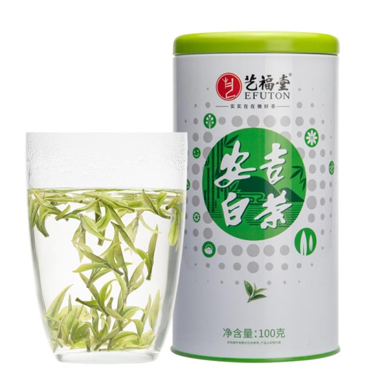 艺福堂(EFUTON)安吉白茶特级100g/罐