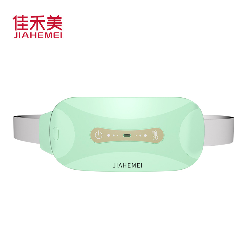 佳禾美暖宫护腰电加热保暖护腰带腹部按摩器女大姨妈痛肚子疼月经期神器礼物防寒宫寒发热痛经 直充款-绿色(配6个艾草包)