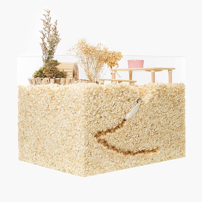 中刨花 精装版 25L 卡诺仓鼠木屑白杨木刨花金丝熊玩具尿砂夏天除臭无尘垫料夏季用品