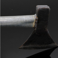 [规格:30*8单位:cm 10把装]斧头 大号人工锻打斧子 火镀铁管铁柄劈砖劈柴伐木野营多用斧 高硬度坚固铁把斧