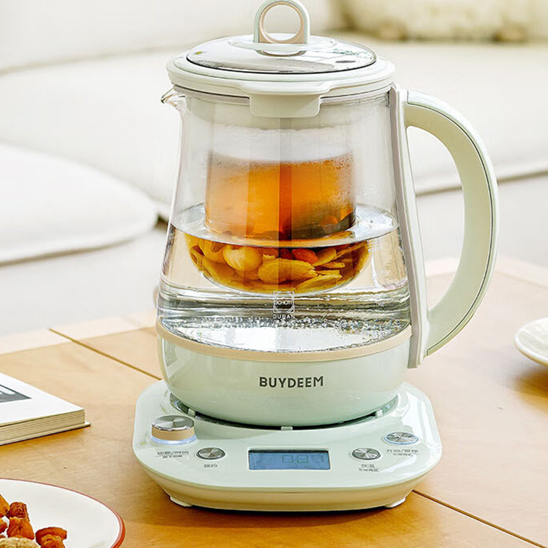 北鼎养生壶1.5L蒸汽萃取全自动恒温大容量玻璃壶烧水壶K165高清大图