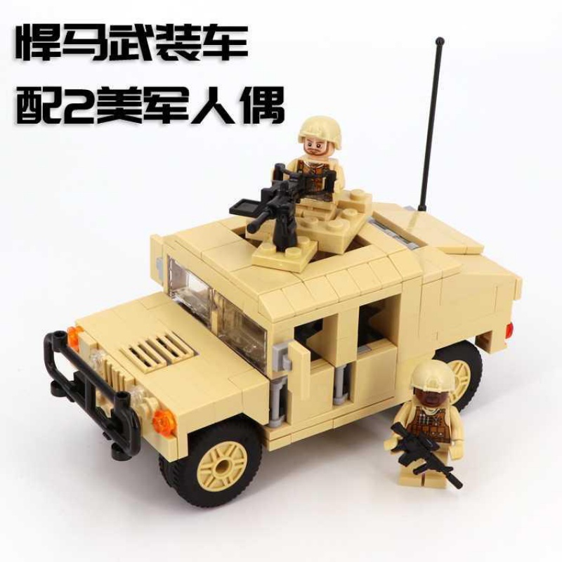 第三方国产积木人仔新年警察人仔突击队黑色特种兵作战小队男 战龙突击队6人高清大图