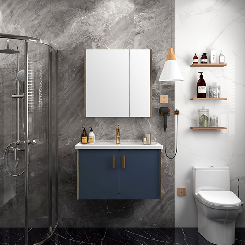 九牧卫浴官方旗舰浴室柜组合现代轻奢卫生间一体洗漱台挂壁洗脸池