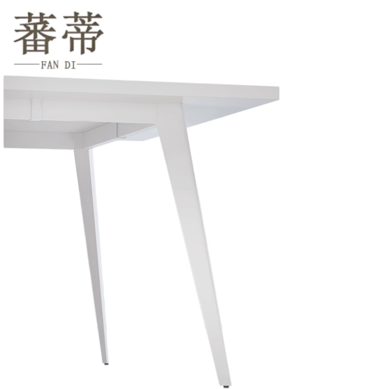 蕃蒂办公桌2.0m+6椅套高清大图