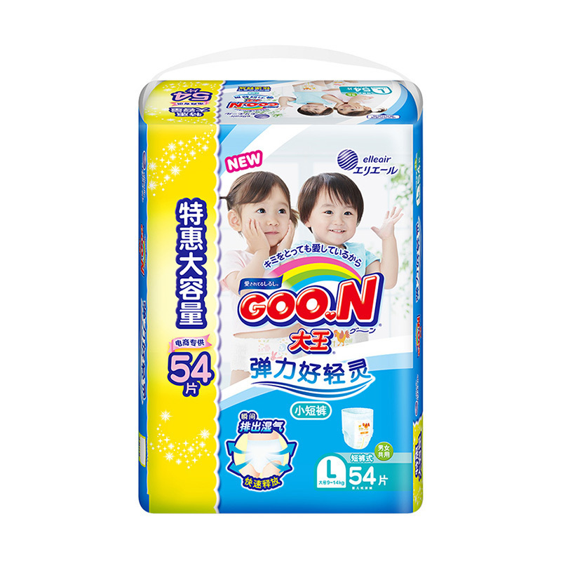 GOO.N® 大王维E拉拉裤小短裤L54片9-14KG 裤型纸尿裤