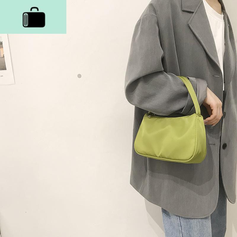 ins超火尼龙腋下包女包包2020新款潮时尚手提法棍包休闲单肩包NEW LAKE女士单肩包
