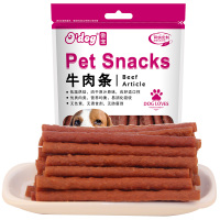 傲宠o'dog狗零食美味牛肉条400g宠物零食泰迪比熊金毛训练奖励牛肉味零食