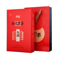 尊碧 茶叶 湖南安化黑茶 纯手工金茯金花手筑茯砖茶礼盒装 1000g