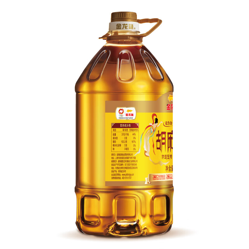 金龙鱼麻油5L 物理压榨 蕴含α-亚麻酸 5L*1桶