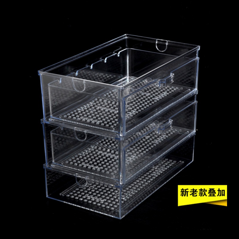 抽屉式大号滴流盒鱼缸上部过滤大滴流盒透明 茶色 黑色滴流盒高清大图