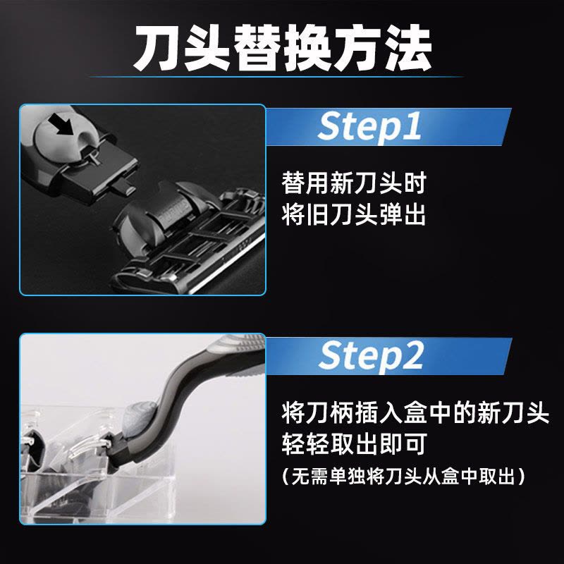 吉列锋速3刀片手动剃须刀原装刀架1刀架4刀头男士刮胡刀三层刀片套装图片