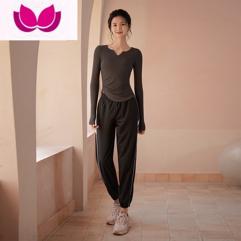 七斓瑜伽套装女2022夏季薄款跑步运动高级感专业高端健身房衣服装高清大图