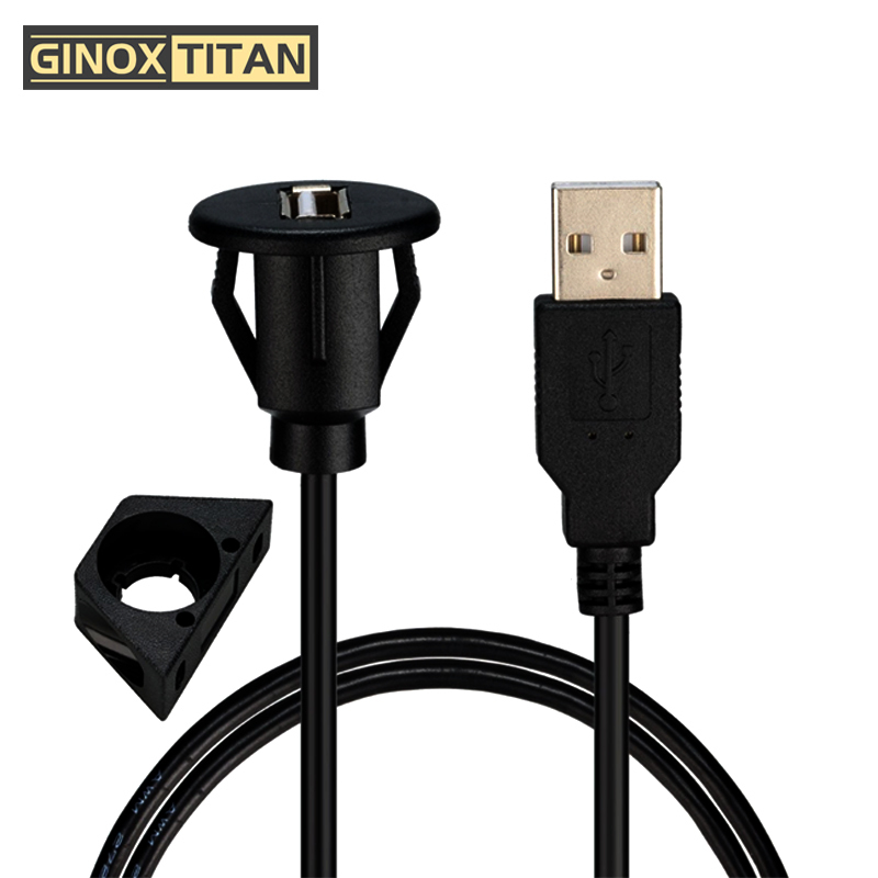 GINOXTITAN USB面板延长线 卡扣式 S1M高清大图