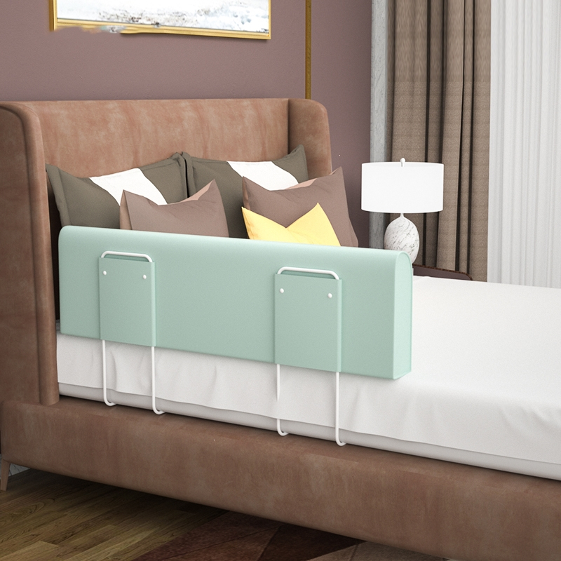 床围栏婴儿防摔智扣儿童床上防护栏宝宝床边用床挡单边防掉床豆沙绿15