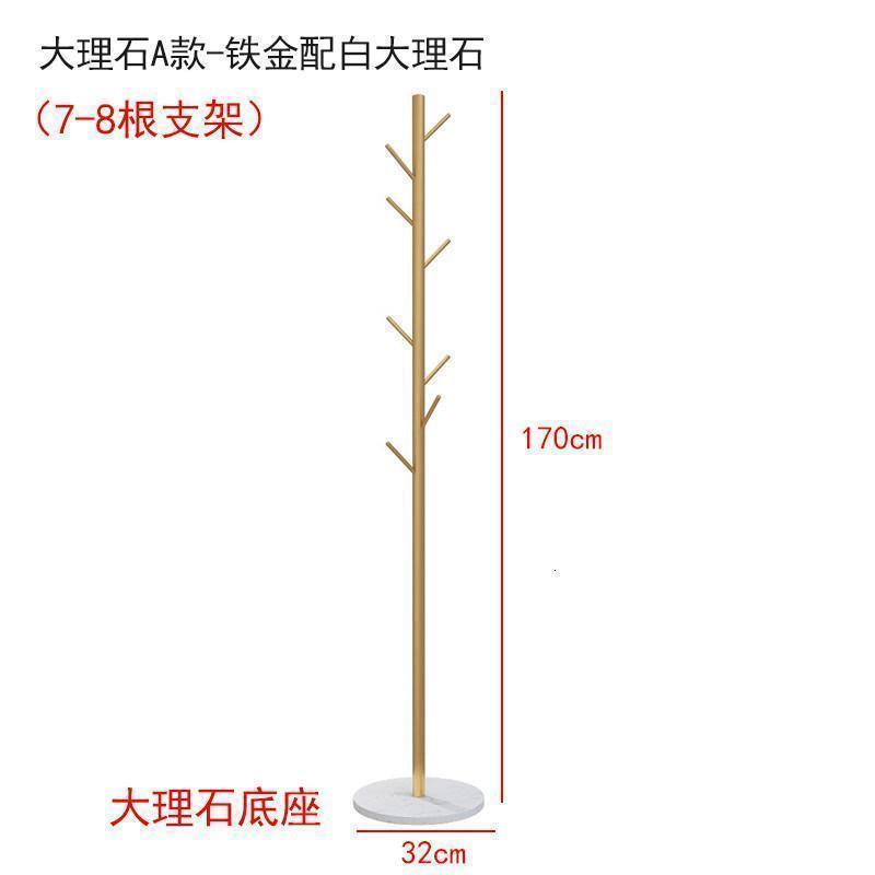 森美人大理石铁艺衣帽架简约现代衣架落地卧室北欧轻奢挂衣架置物衣服架高清大图