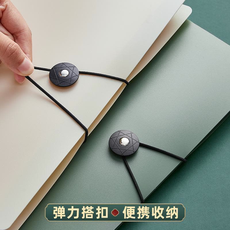 韶华复古活页本b5笔记本子简约可拆卸扣环线圈笔记本a4尔横线 A5横线1本/棕色图片