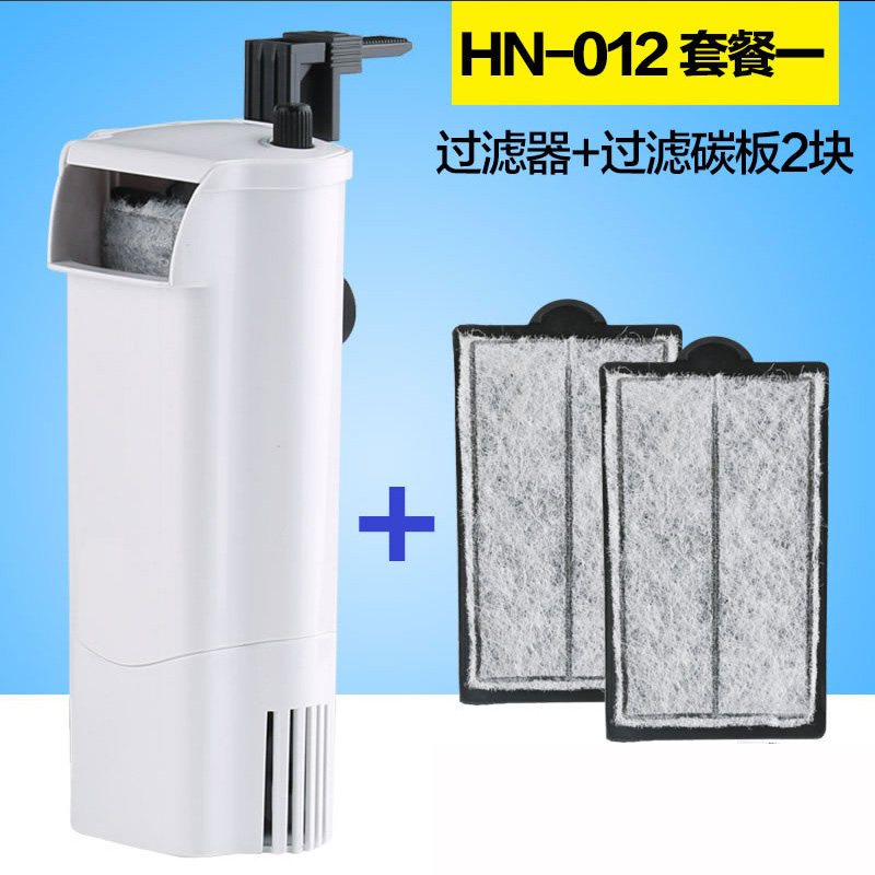 乌龟缸低水位过滤器小型龟缸三合一净水器浅水吸粪瀑布泵