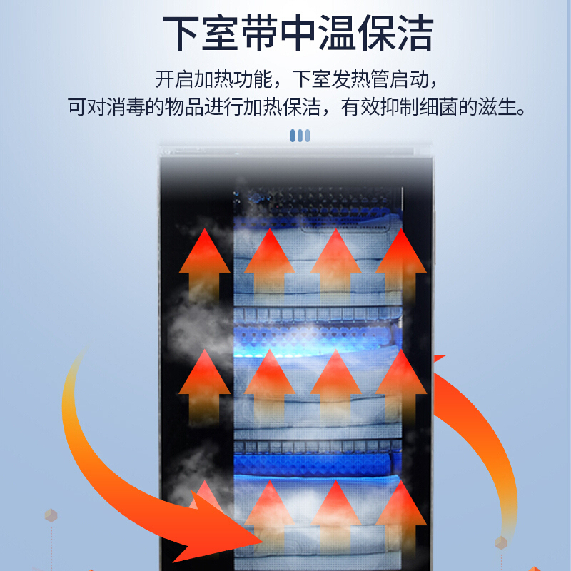 圣托(Shentop)不锈钢臭氧紫外线消毒柜 书籍文件多功能杀菌箱 红外线中温保洁柜 ZTD188-Y2