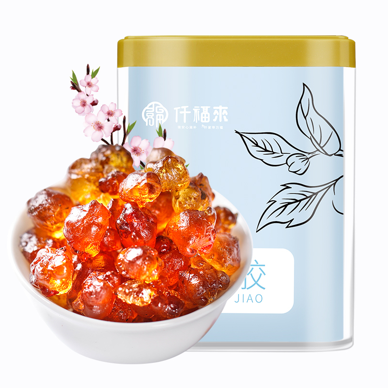 仟福来桃胶250g桃花泪配银耳皂角米枸杞红枣莲子甜品羹嫩滑爽口