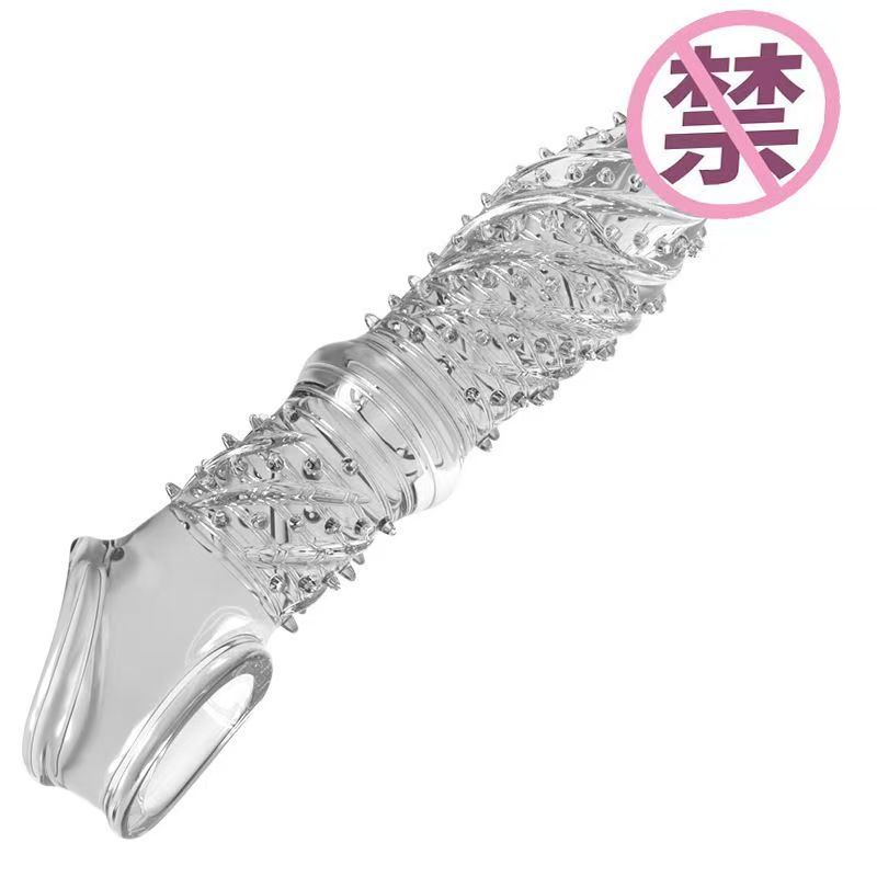 取悦男士穿戴式空心仿真假阳具假阴茎套加粗加长套狼牙棒男用增大器具男性系列夫妻性生活情趣玩具成人性用品店高清大图