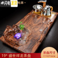 三维工匠全自动茶具套装家用简约客厅功夫一体实木茶盘整套托盘茶台电磁炉  盛世祥龙茶盘 