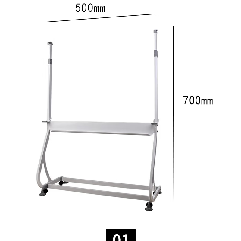 百晟长恒 BSCH-C40GS 500mm*700mm 白板支架 (计价单位:个) 白色高清大图