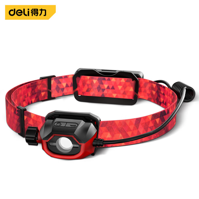 得力(deli)DL551404头戴灯330流明2600mAh感应cree灯珠