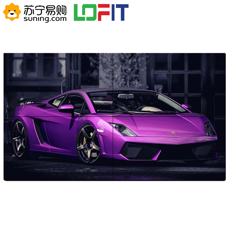洛菲特(LOFIT) LFT490P-DH2 49英寸 2.8mm 窄边拼缝液晶套高清拼接屏装(4台+挂架)