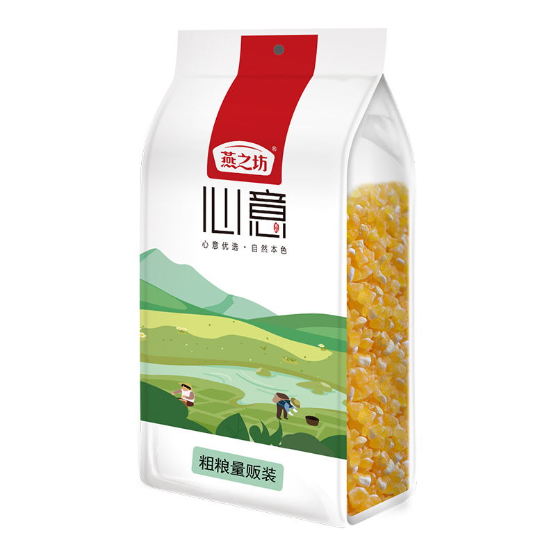燕之坊 小玉米渣1kg 玉米粥原料东北早餐玉米碎玉米糁营养粗粮五谷杂粮