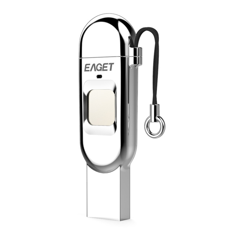 忆捷(EAGET)32GB Type-C USB3.1 HF-C01指纹加密手机U盘 双接口手机电脑多用 商务娱乐优盘高清大图