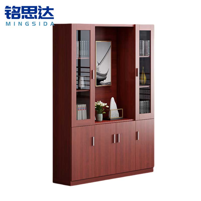 铭思达书柜四门台高清大图