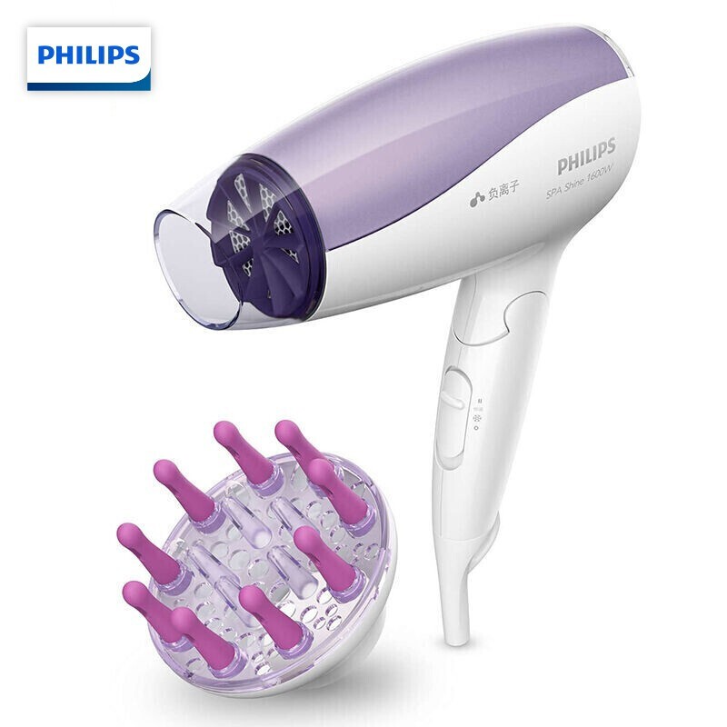 飞利浦(Philips)电吹风机BHC113家用大功率可折叠恒温负离子 单个装
