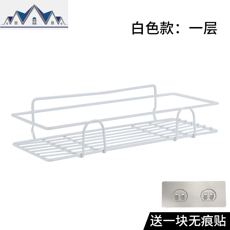 金属免打孔厨房置物架调味料架用品架多层油盐酱醋收纳储物架省空 三维工匠高清大图