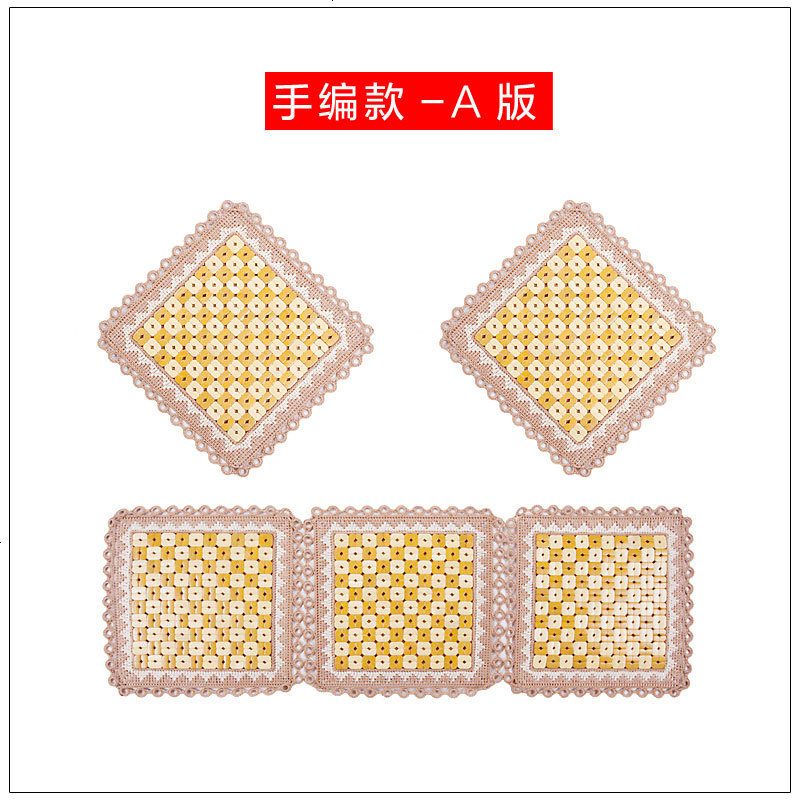 适用于汽车坐垫夏季单片无靠背竹片坐垫车用凉垫三件套竹四季通用座垫