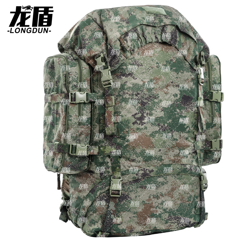 龙盾新版大背包生活背囊户外野营大容量装便携背包85L丛林荒漠水墨纹