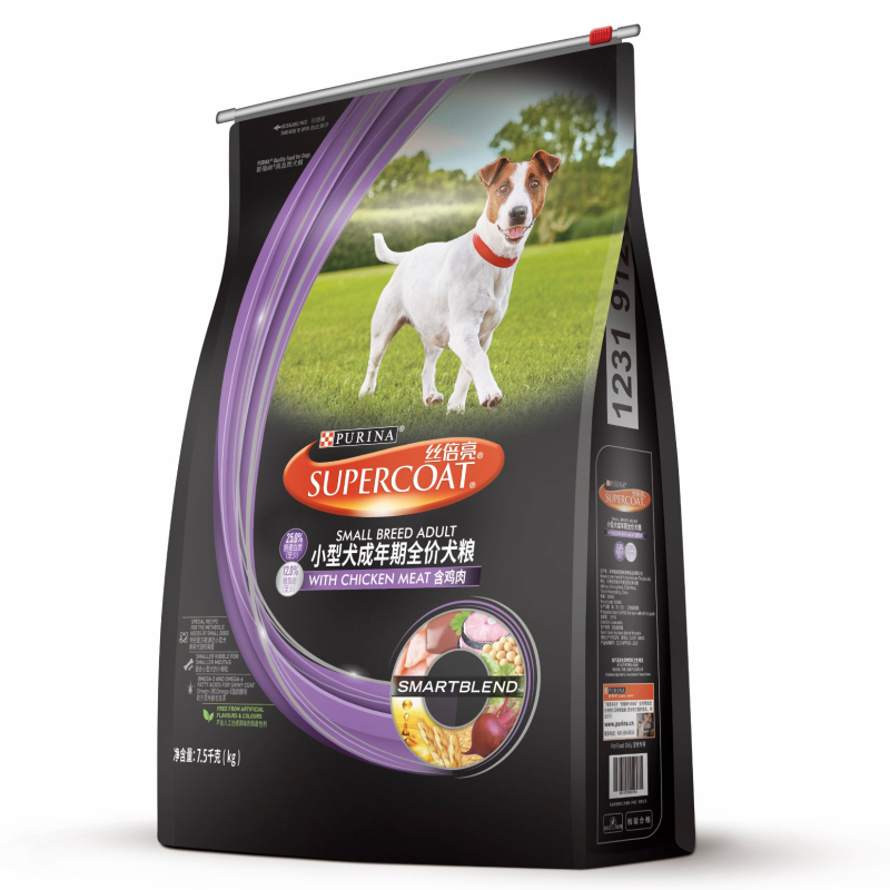 丝倍亮(supercoat)小型犬成犬全价犬粮7.5kg狗粮15斤