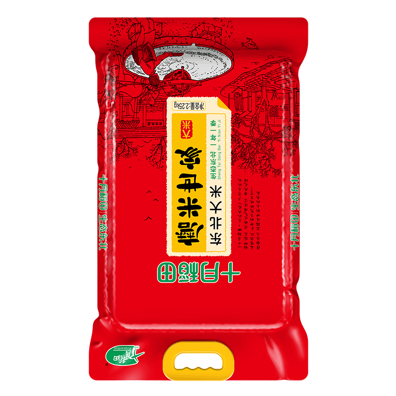 十月稻田磨米世家东北大米2.25kg图片
