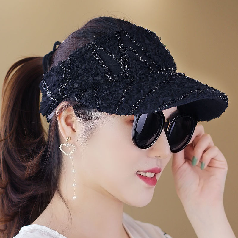 尼曼夏季新款女士帽休闲帽蕾丝棒球帽鸭舌帽潮人帽韩版太阳帽空顶帽子