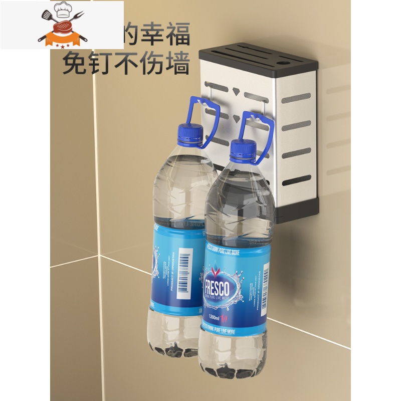 厨房筷子篓收纳架不锈钢餐具勺子筷筒用品沥水置物架壁挂式免打孔 敬平 豪华款-筷筒[亮面]台面款餐具架高清大图