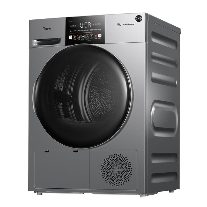 美的快净10公斤干衣机42℃热泵温柔烘 360°UV光除菌 支持鸿蒙智联 除螨除潮 祛味空气洗 MH100-H10WY
