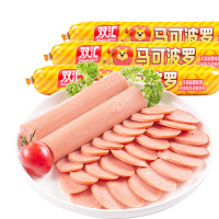 双汇马可波罗火腿肠精制火腿肠肉肠香肠即食肠100g*30支整箱