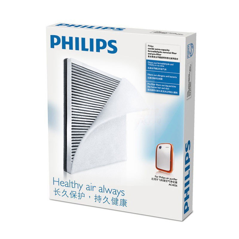 飞利浦(Philips)AC4127/00 高效复合除甲醛抗雾霾过滤网 去甲醛过滤网 适用于空气净化器AC4026