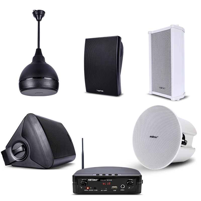 广播店铺用超市无线蓝牙吸顶嵌入式门吊球音柱客厅壁挂天花吊顶装智能